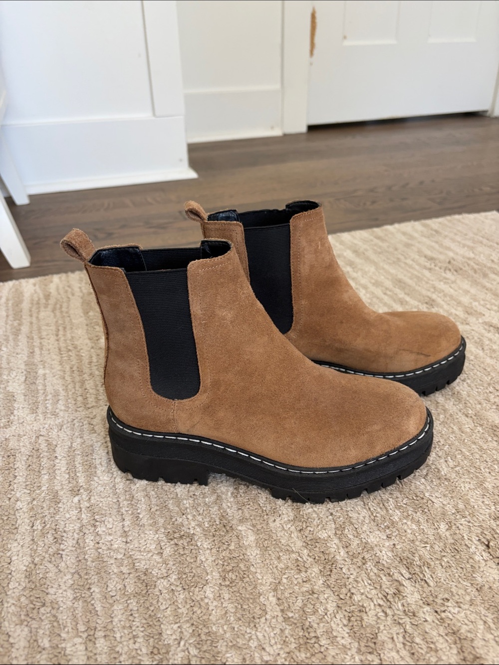 Marc Fisher Chelsea Suede Boot in Brown